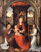 Hans Memling Madonna nad Child with Angels France oil painting artist